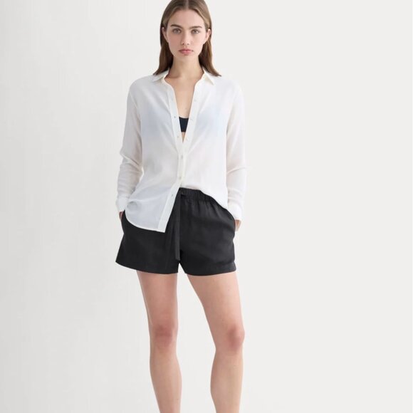 Everlane Women's | The Drawstring Boxer Short in Linen   Size: L - Picture 1 of 16